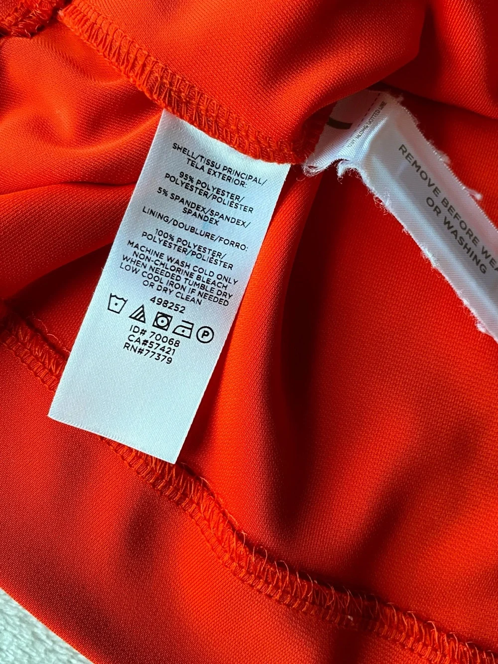 Ann Taylor Twist Front Jersey Dress Crimson Orange sz XL - Picture 11 of 15